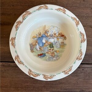 Vintage Ceramic Bowl and cup Bunnykins by Royal Doulton